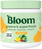 Bloom Nutrition Super Greens Powder Smoothie & Juice Mix – Probiotics for Digestive Health & Bloating Relief for Women, Digestive Enzymes with Superfoods Spirulina & Chlorella for Gut Health (Mango)
